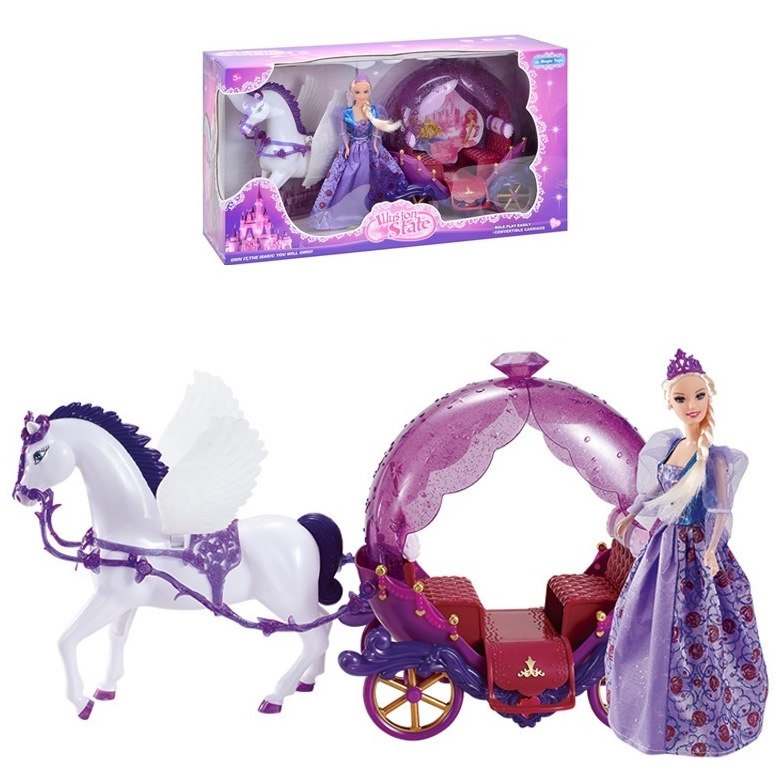 Набор "Умиляндия" Карета с крылатым конем и кукла (29 см)