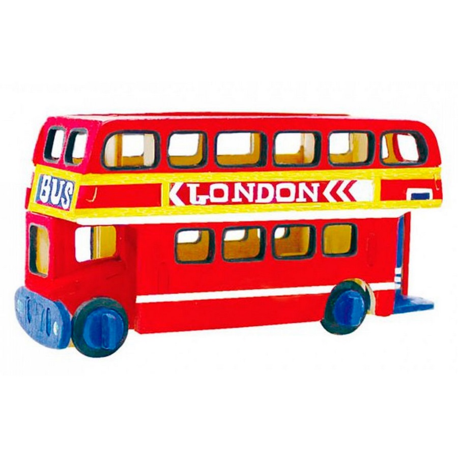 Деревянные 3D пазлы "Лондонский автобус" (26 дет.)