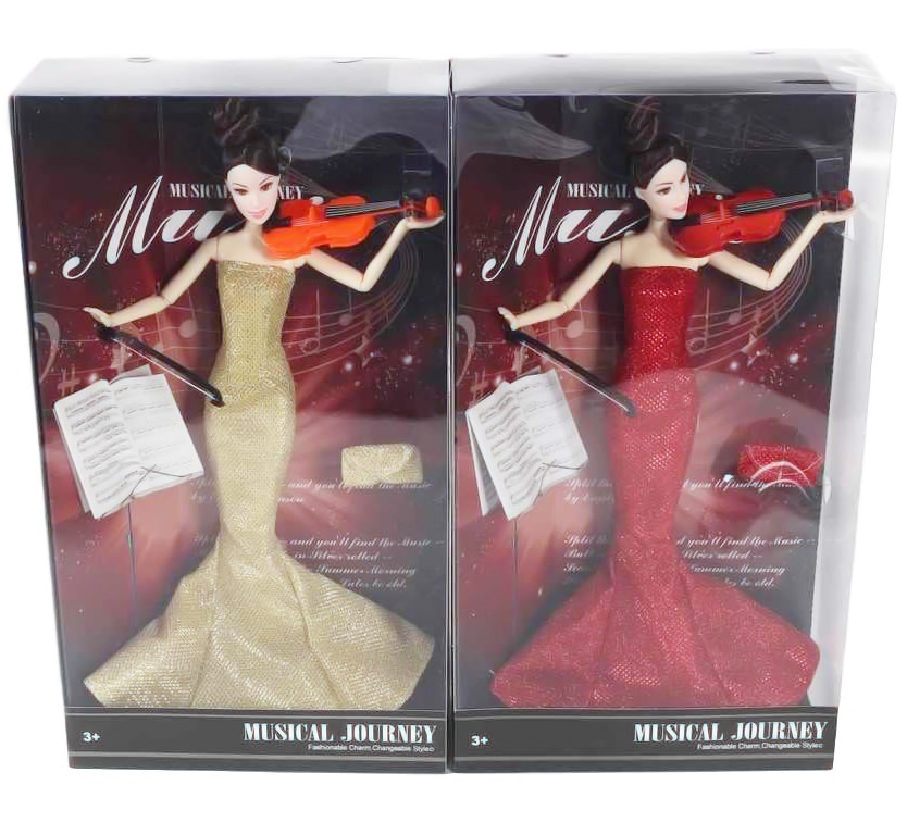 Кукла со скрипкой шарнирная (30 см)