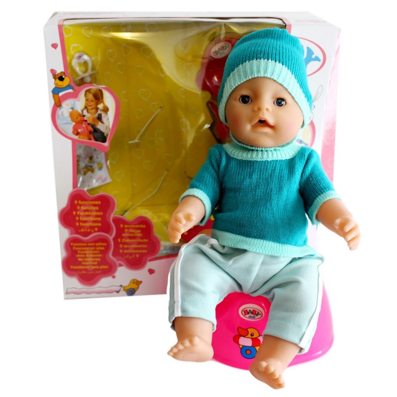 Интерактивный пупс Baby Doll (пьет, писает, 9 функций)