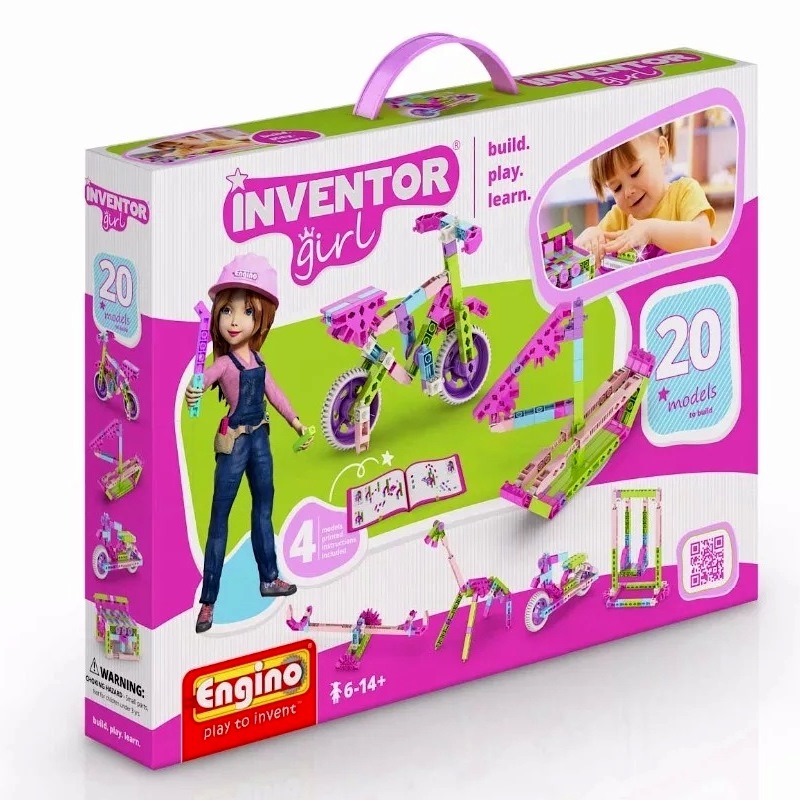 Конструктор Inventor Girl набор из 20 моделей для девочек (106 дет.)