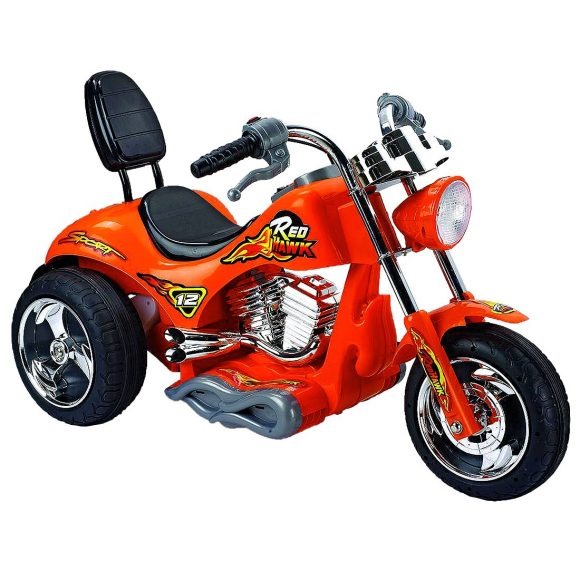Электромотоцикл "Спорт" от 3-8 лет (звук, оранжевый)