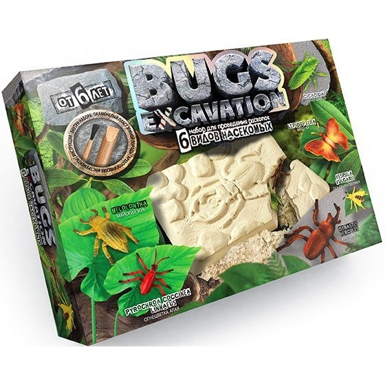 Набор для проведения раскопок Bugs Excavation Насекомые (богомол, скорпион, жуки) BEX-01-04