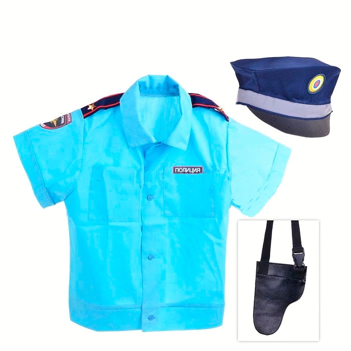 Полицейский (рубашка, фуражка, кобура)