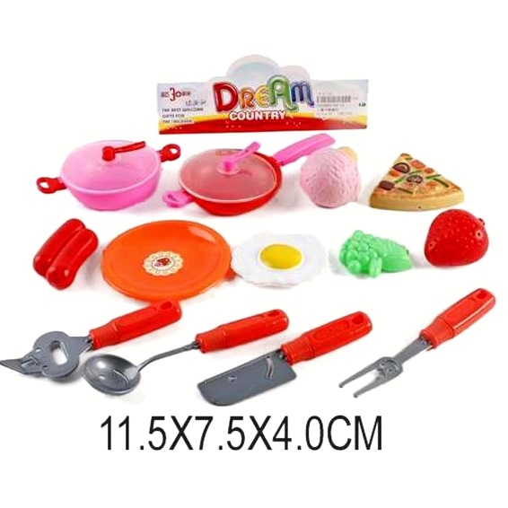 Набор посуды с продуктами (15 предметов)