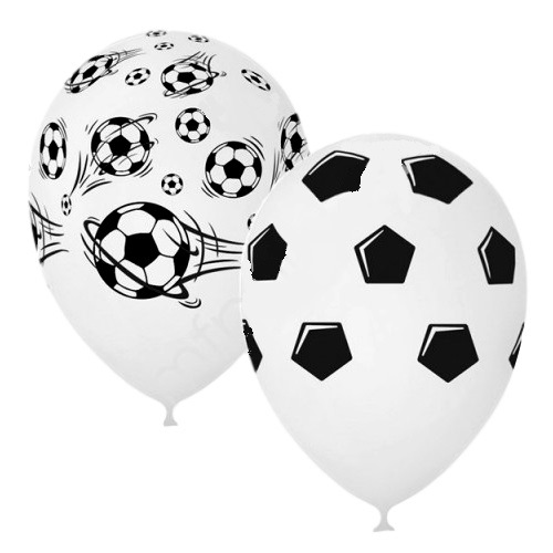 Воздушные шары "Футбол" (12" 30 см, 5 шт, латекс)