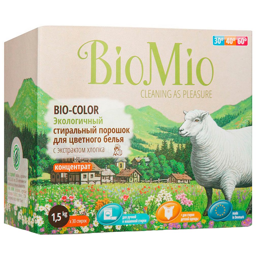 Стиральный порошок "Био Мио" хлопок для цветного белья (1.5 кг)