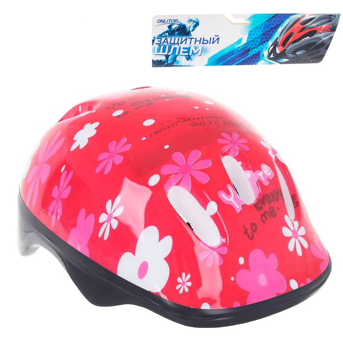 Шлем защитный OT-SH6 (размер S, 52-54 см, красный)