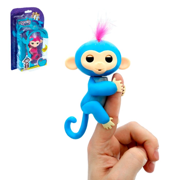 Музыкальная игрушка "Мартышка Lucky Monkey" (закрывает глаза, свет)
