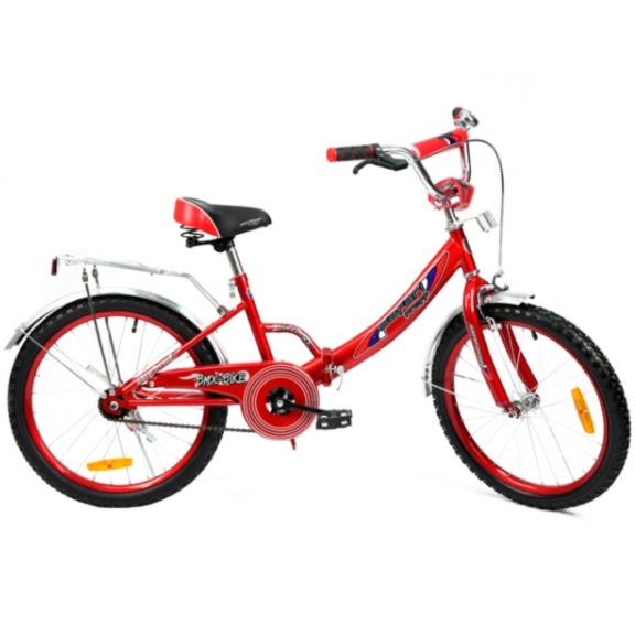 Велосипед 20" Safari Proff Drive (красный, багажник)