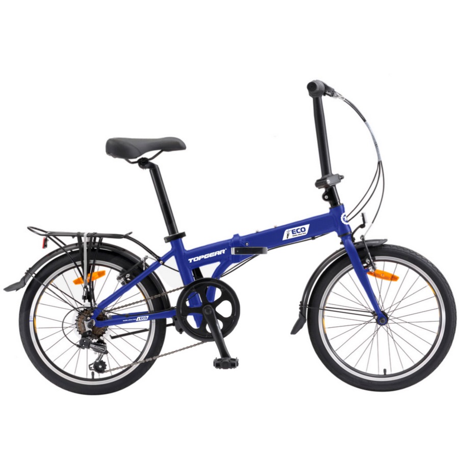 Велосипед 20" Топ Гир (синий, складной, 6 скоростей)