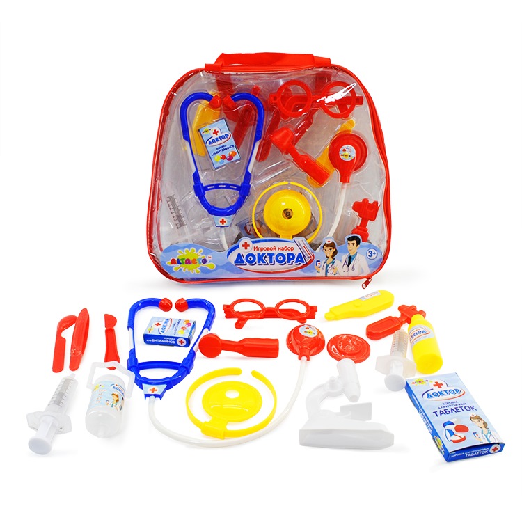 Игровой набор доктора Altacto "Семейная аптечка" (16 предметов, сумка)