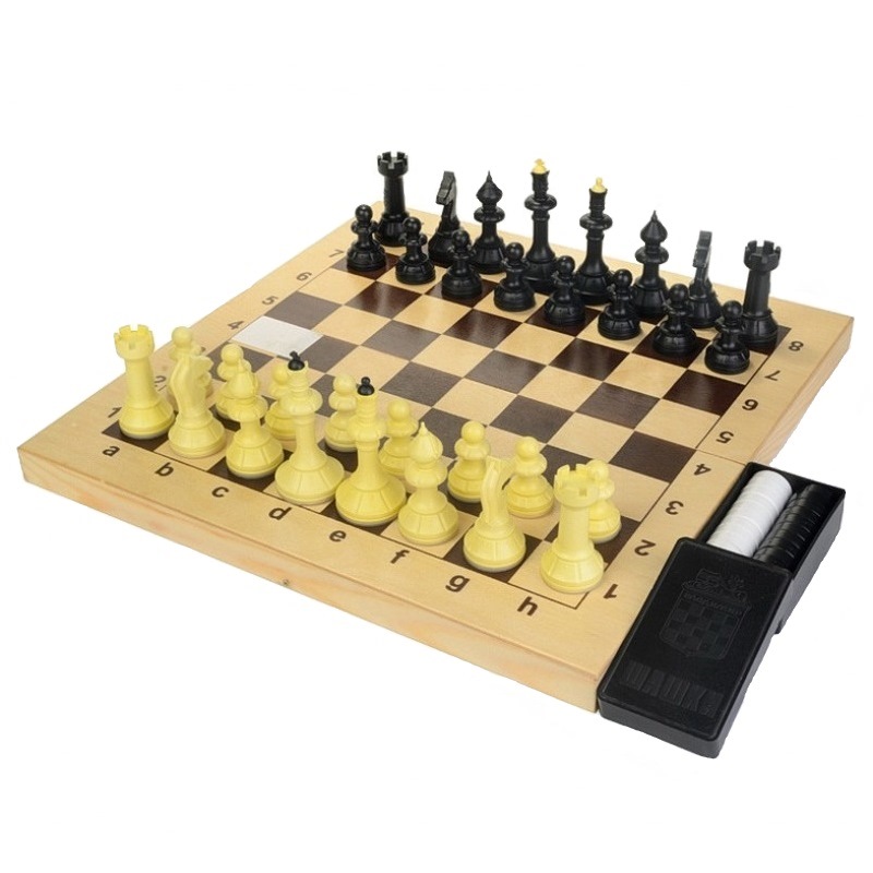 Шахматы и шашки "Айвенго" с шахматной доской (40 см)