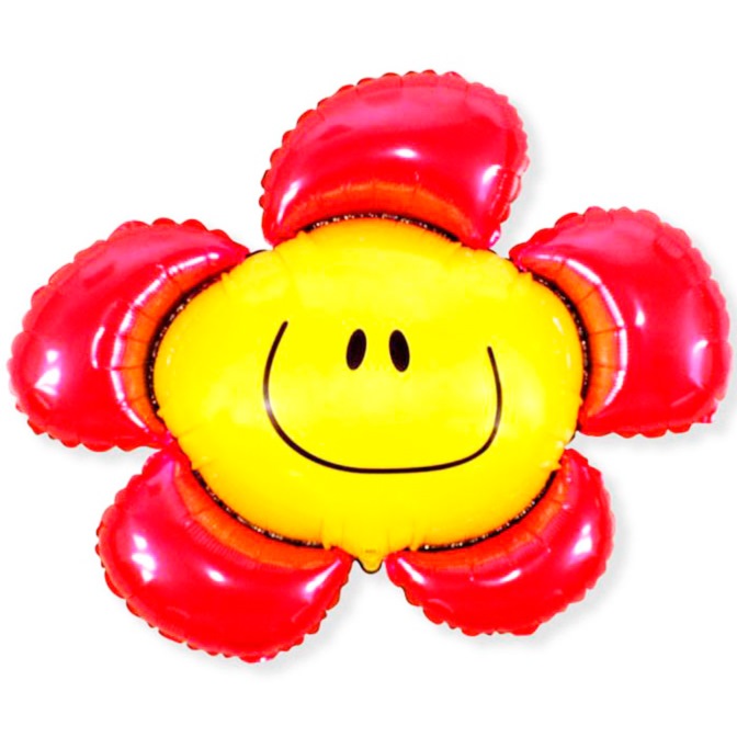 Воздушный шар "Цветок красный" (фольга, 30")