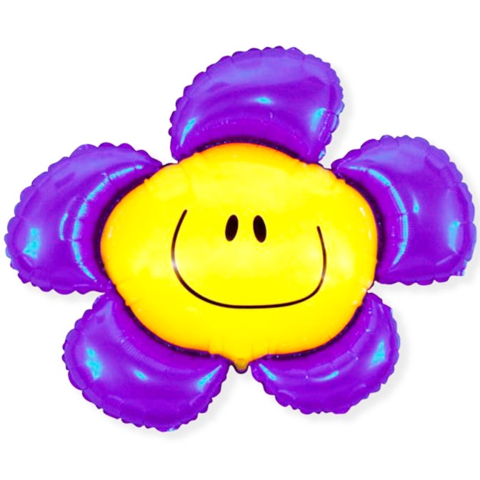 Воздушный шар "Цветок фиолетовый" (фольга, 30")
