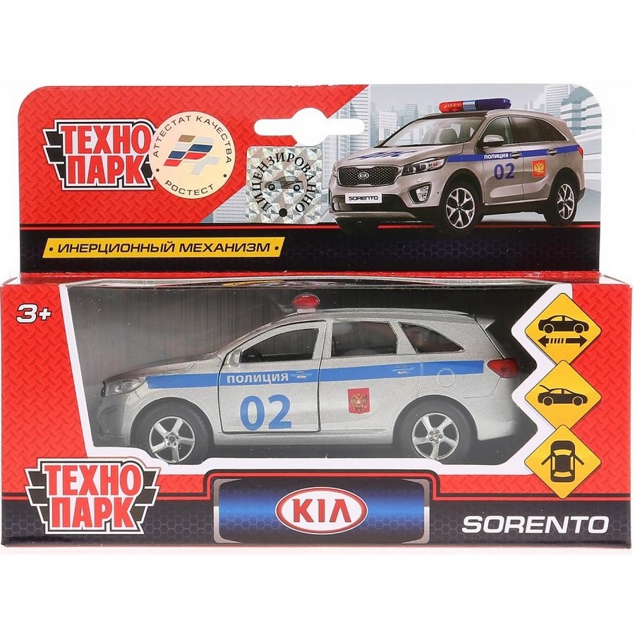 Машина Технопарк Kia Sorento Prime полиция (12 см)