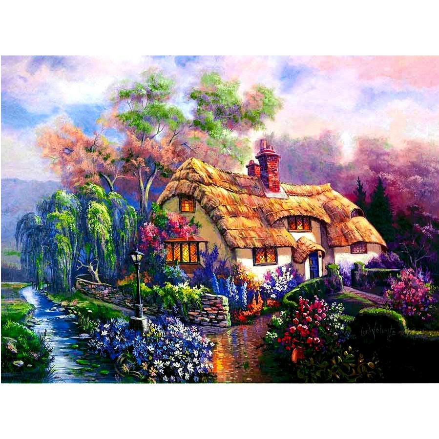 Картина по номерам "Чудесный домик" (30х40 см)