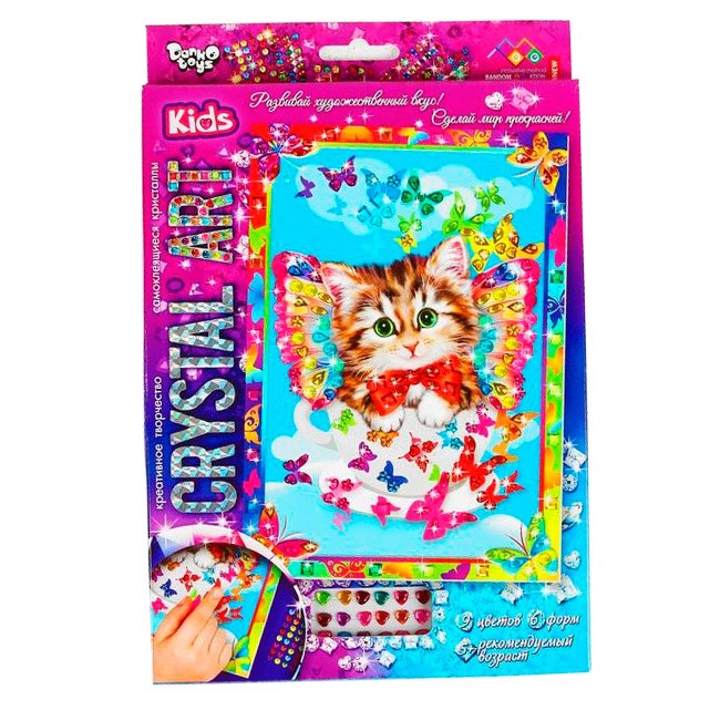 Набор креативного тв-ва Crystal Art Котенок Cart-01-04