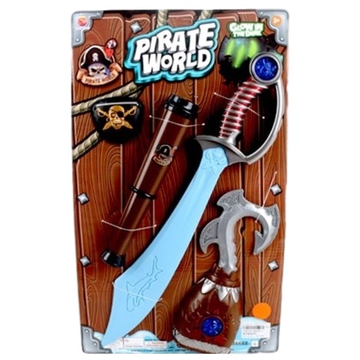 Игровой набор оружия "Пират" (флуоресцентный меч, подзорная труба)