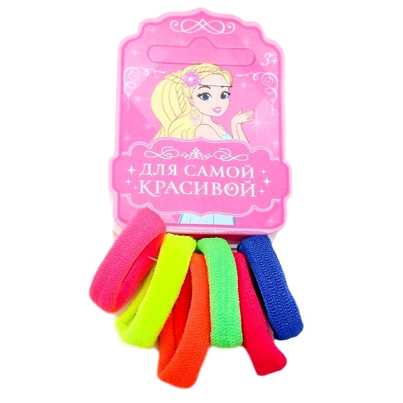 Набор резинок "Махрушка" (6 шт, яркая)