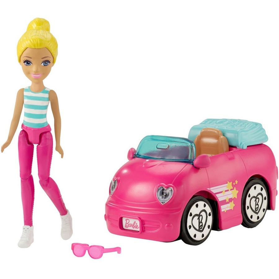 Кукла Барби "В движении" (автомобиль и кукла 10 см)