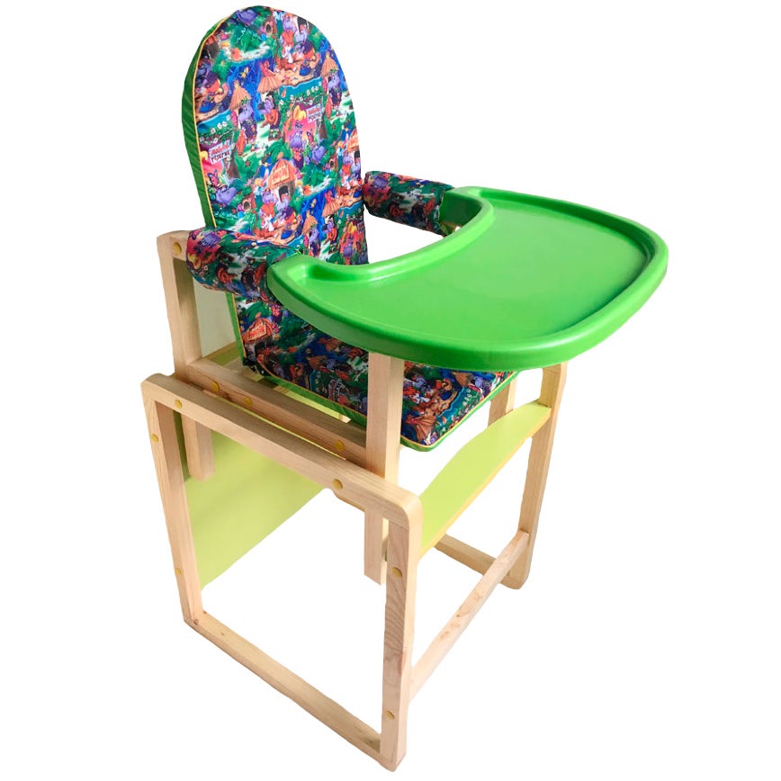Стол-стул для кормления "Джунгли" лайм (пластик) СТД1109
