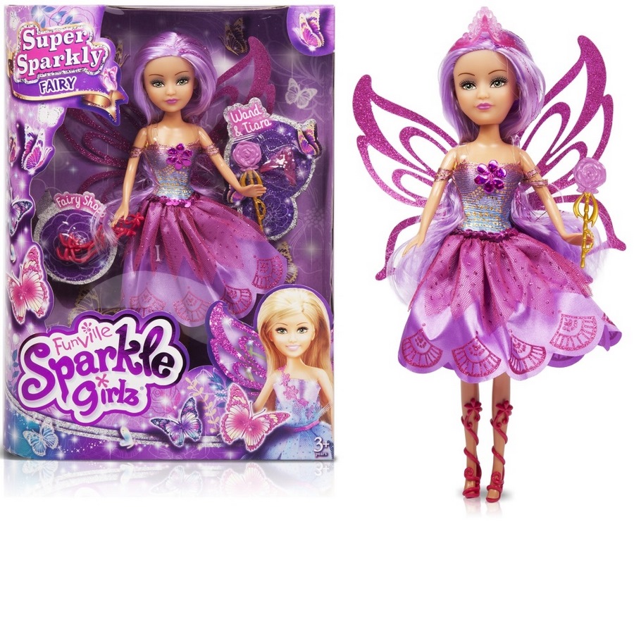 Кукла sparkle girlz "сказочная фея" (26,5 см, подвижн., аксесс., в ассорт.) 
