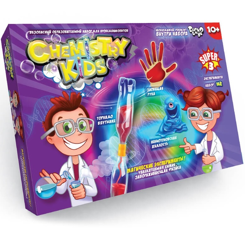 Набор для проведения опытов «магические эксперименты» серия chemistry kids, эконом chk-02-02  39388