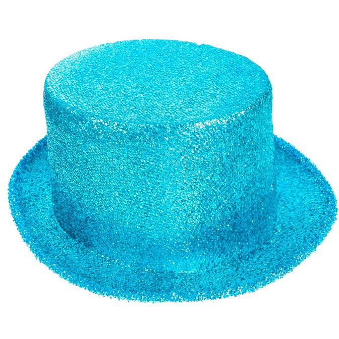 Карнавальная шляпа "Блеск" (голубой)
