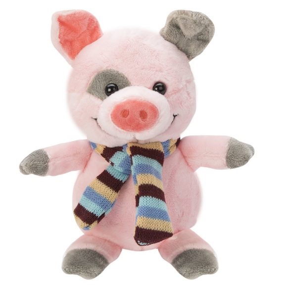 Мягкая игрушка "Свинка-малыш с шарфом" (20 см)