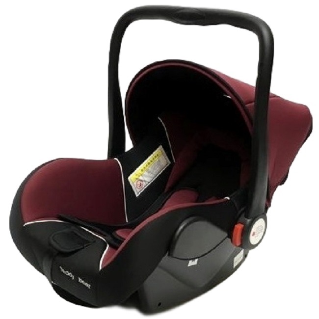 Автокресло 0-13 кг "Мишутка" Baby Car Seat (темно-красный/черный) HB801