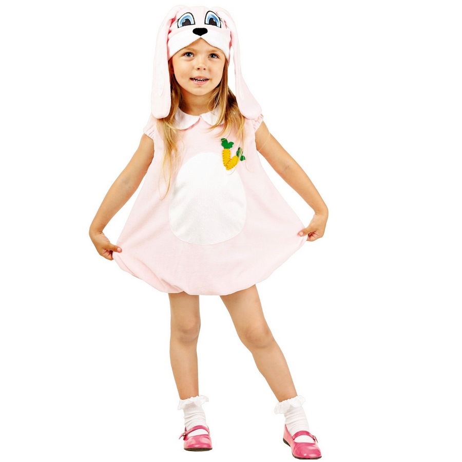 Карнавальный костюм "Зайка" ( платье, шапка) размер 104-52
