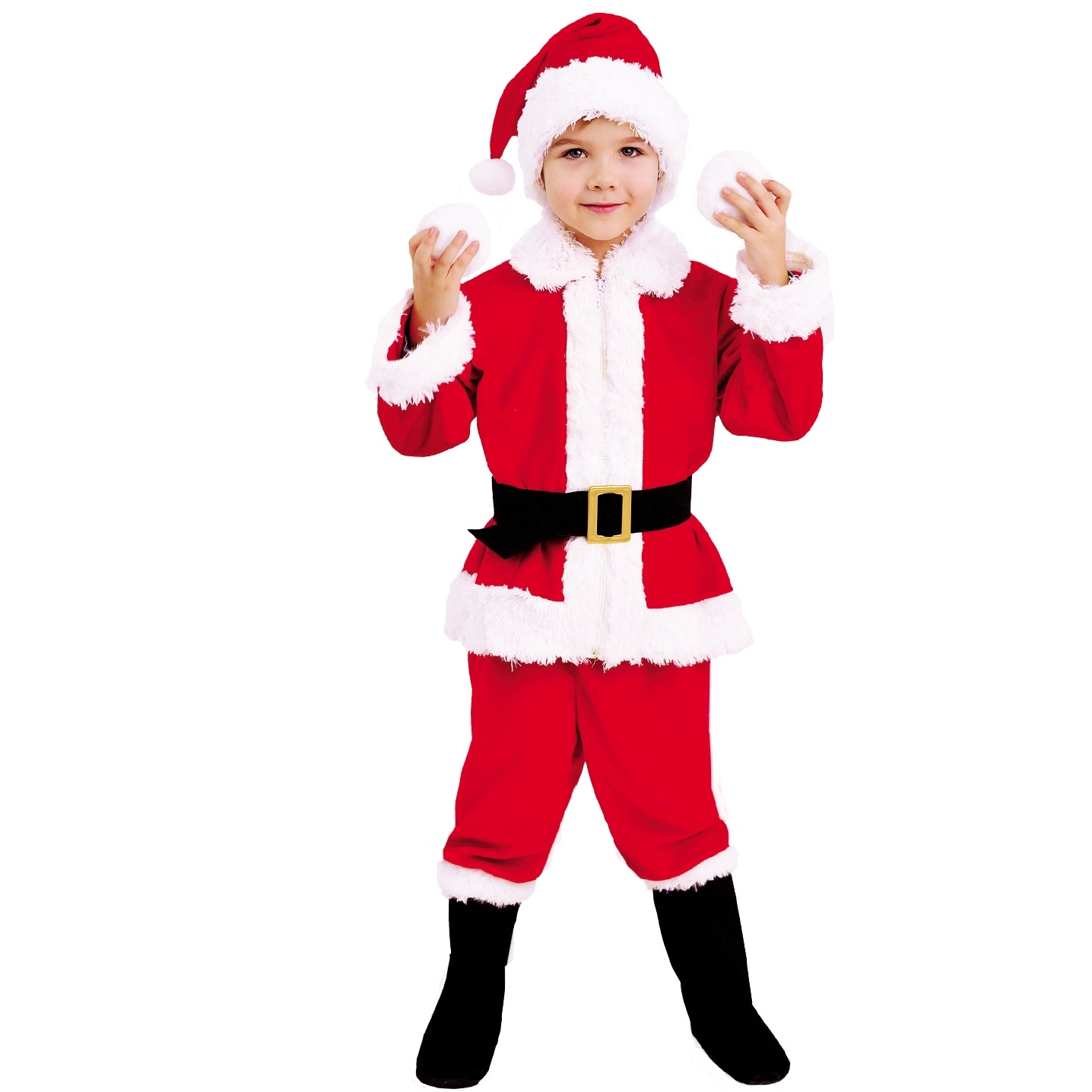 Карнавальный костюм "Санта Клаус" (рубашка, брюки, ремень, колпак) размер 116-60