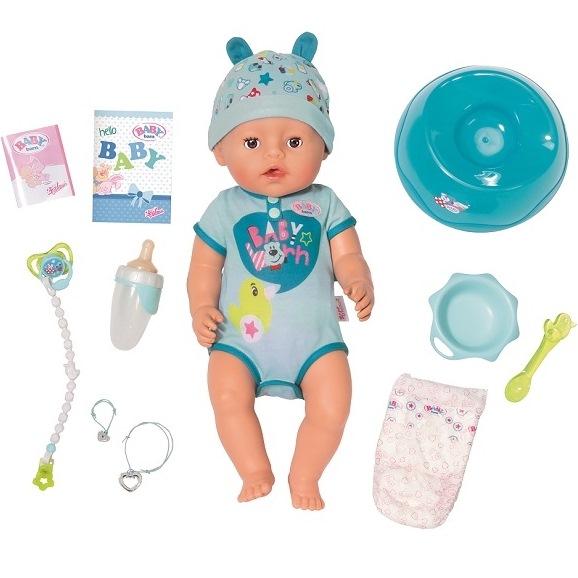 Игрушка baby born кукла-мальчик интерактивная, 43 см, кор.824-375