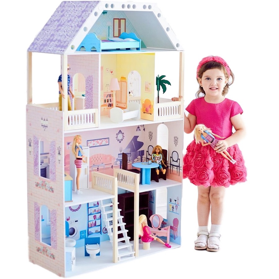 Кукольный домик "Поместье Риверсайд" (с мебелью, 76х33х135 см)