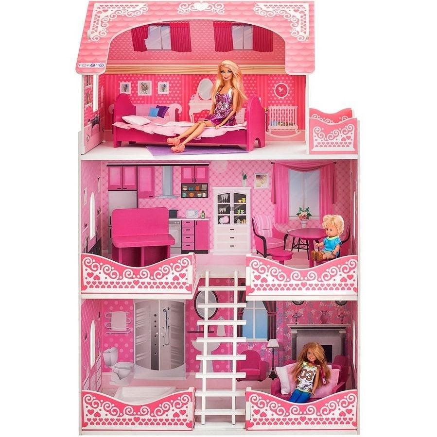 Кукольный домик "Розет Шери" (с мебелью, основная, 60х30х90 см)