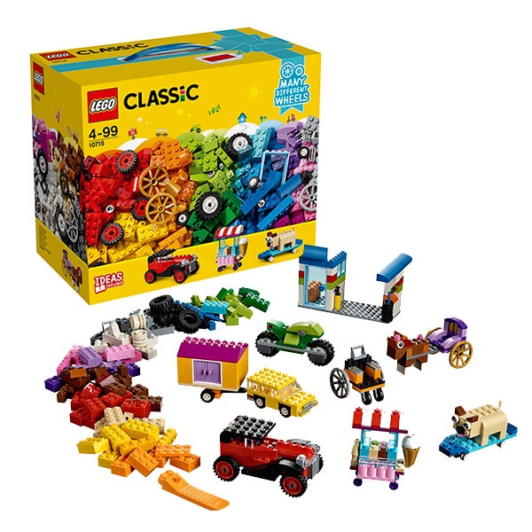 Лего Классика "Модели на колёсах" (442 шт)