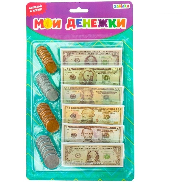 Игровой набор Zabiaka "Мои денежки" (доллар)