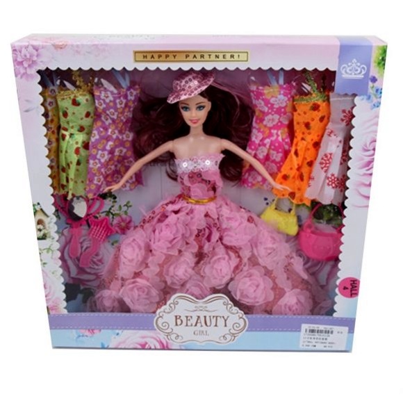 Кукла с набором одежды "Красавица в пышном платье" (29 см)