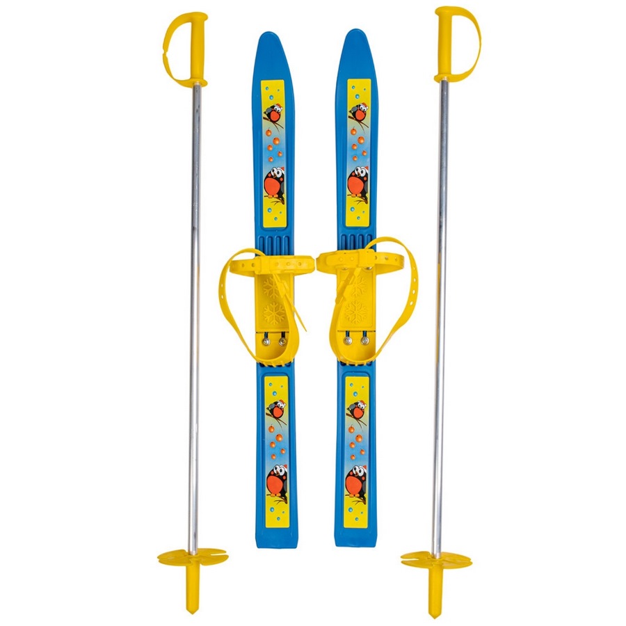 Лыжи олимпик-спорт "Снегири" с палками (66/75 см)