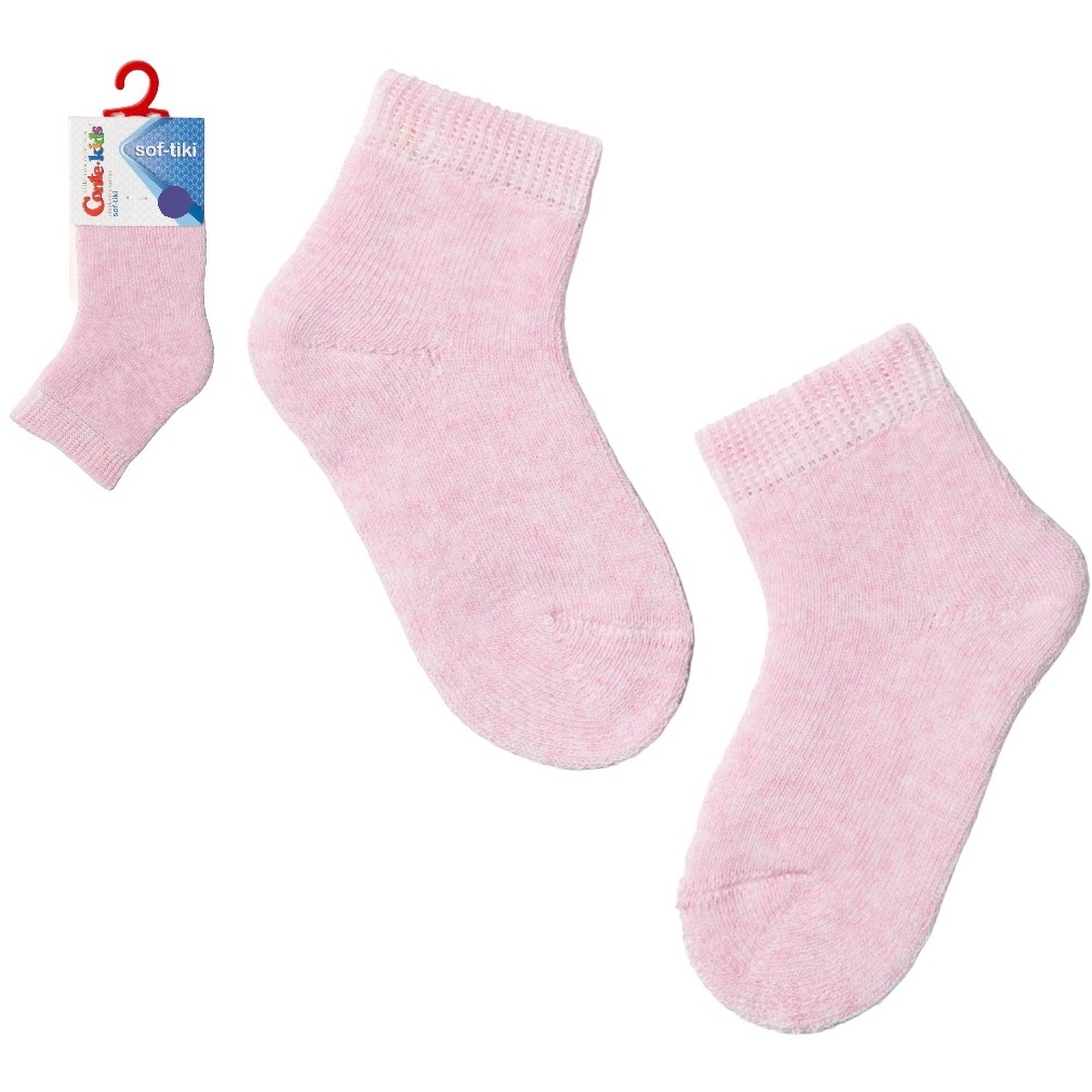 Носки дет. махровые 8 Светло-розовые /носки детские без отворота/conte sof-tiki 7с-46сп