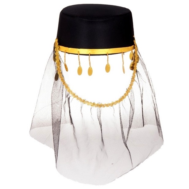 Карнавальная шляпа "Шахерезада" (черная)