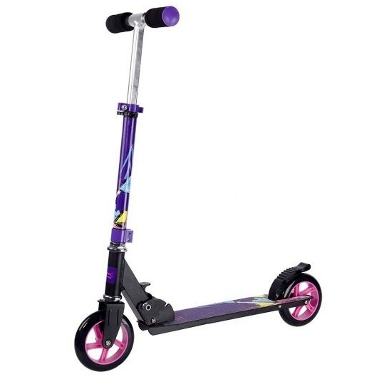 Скутер X-Match Street art (колеса PU, 145 мм, фиолетовый, до 80 кг)