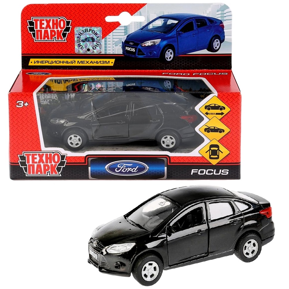 Машина "Технопарк" Ford Focus (металл, синий, 12 см)