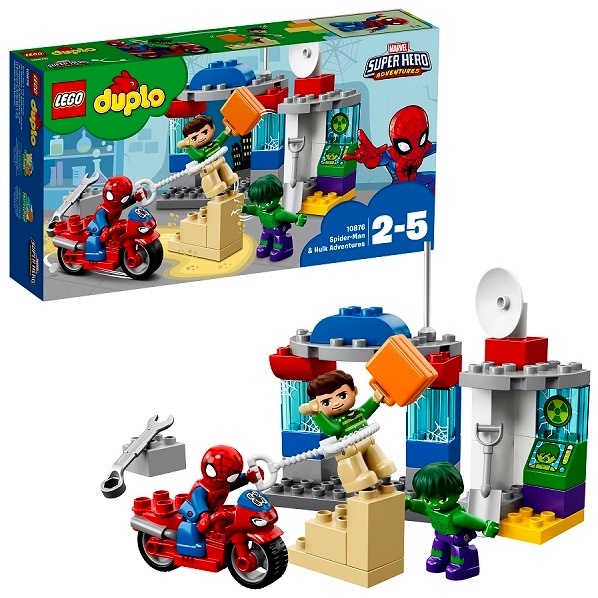 Лего дупло Супер герои "Приключения Человека-паука и Халка" (3 фигурки, 38 дет.)