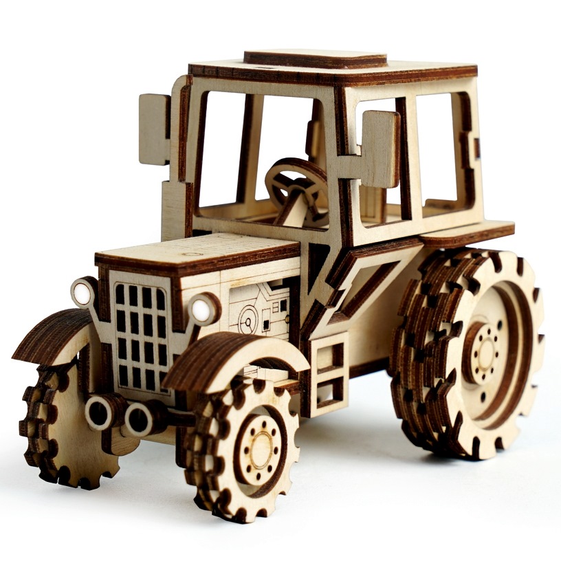 Сборная модель Lemmo Трактор (73 дет,дерево)