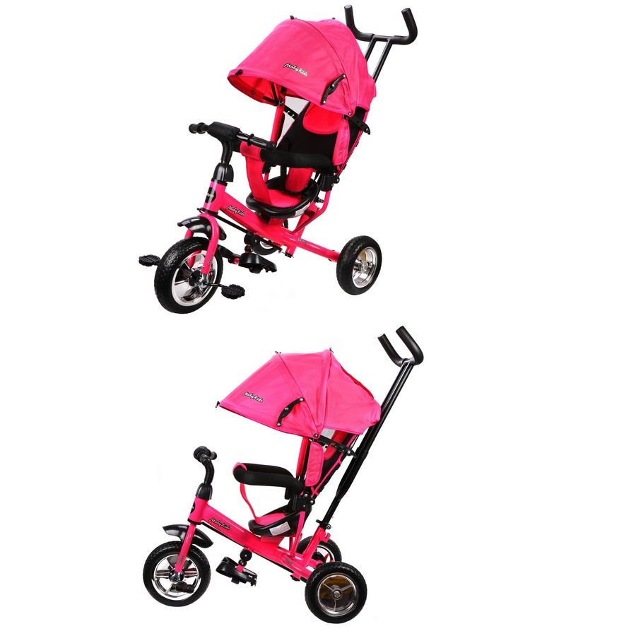 Велосипед трехколесный Moby kids Start 10x8" (eva, розовый)