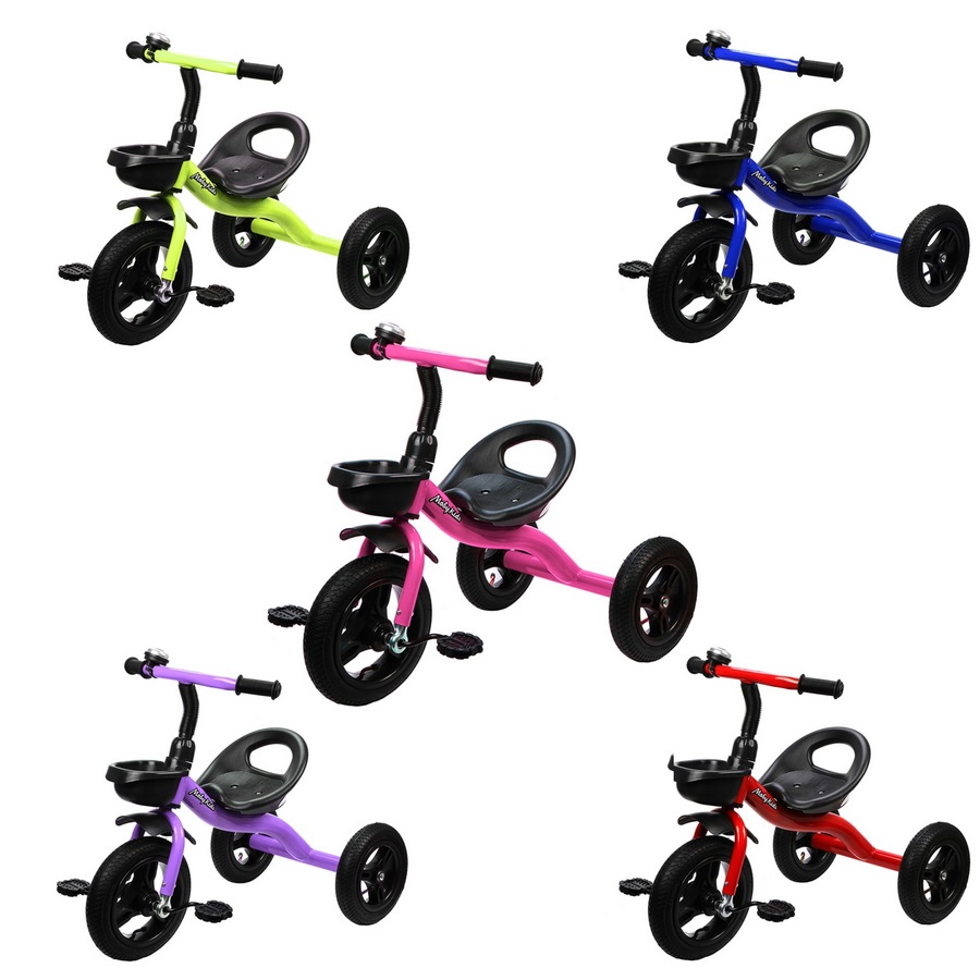 Велосипед трехколесный Moby Kids (надувные колеса, цвет в ассортименте)