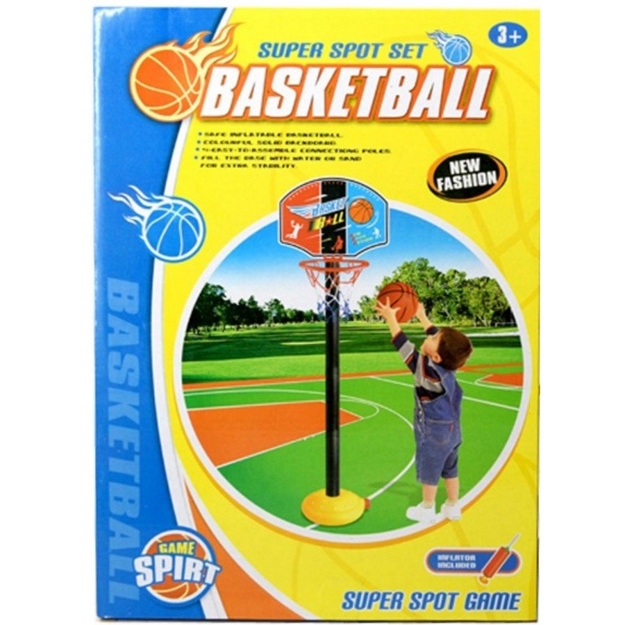 Напольный баскетбол (118 см, щит, мяч, насос)