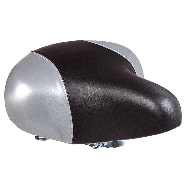Седло hbaz-0801a novatrack комфортное, черно-серое